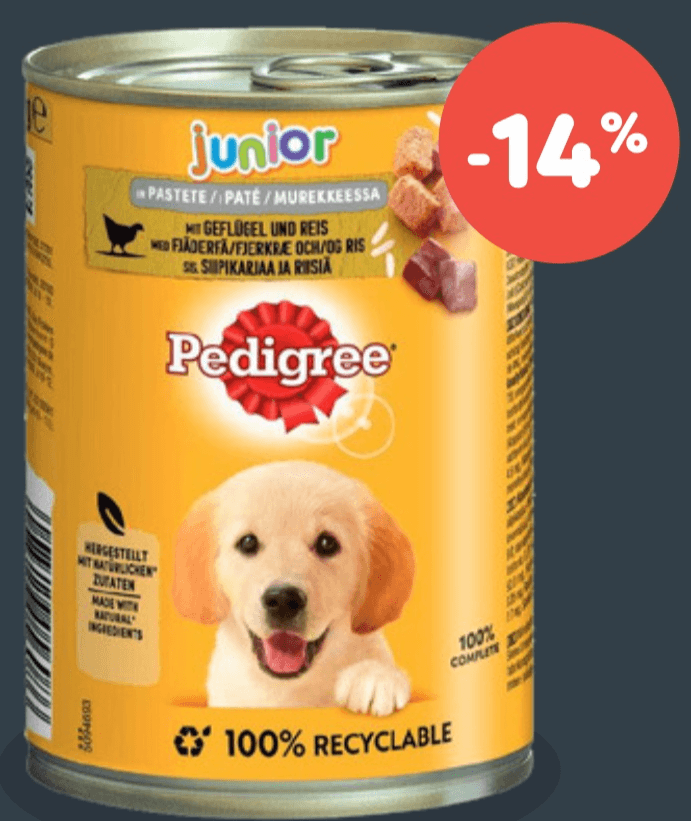 Pedigree Junior 400 g - Akcija u trgovini Zoo City