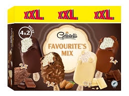 GELATELLI Maxi Mix sladoleda XXL 8 x 120 ml - Akcija u trgovini Lidl