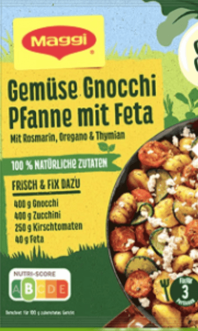 Maggi Fix Gemüse Gnocchi Pfanne 27g - Akcija u trgovini Žabac