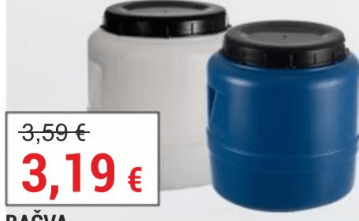 Bačva 15 l - Akcija u trgovini Merkury