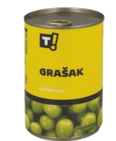 T! Grašak 400 g - Akcija u trgovini Tommy