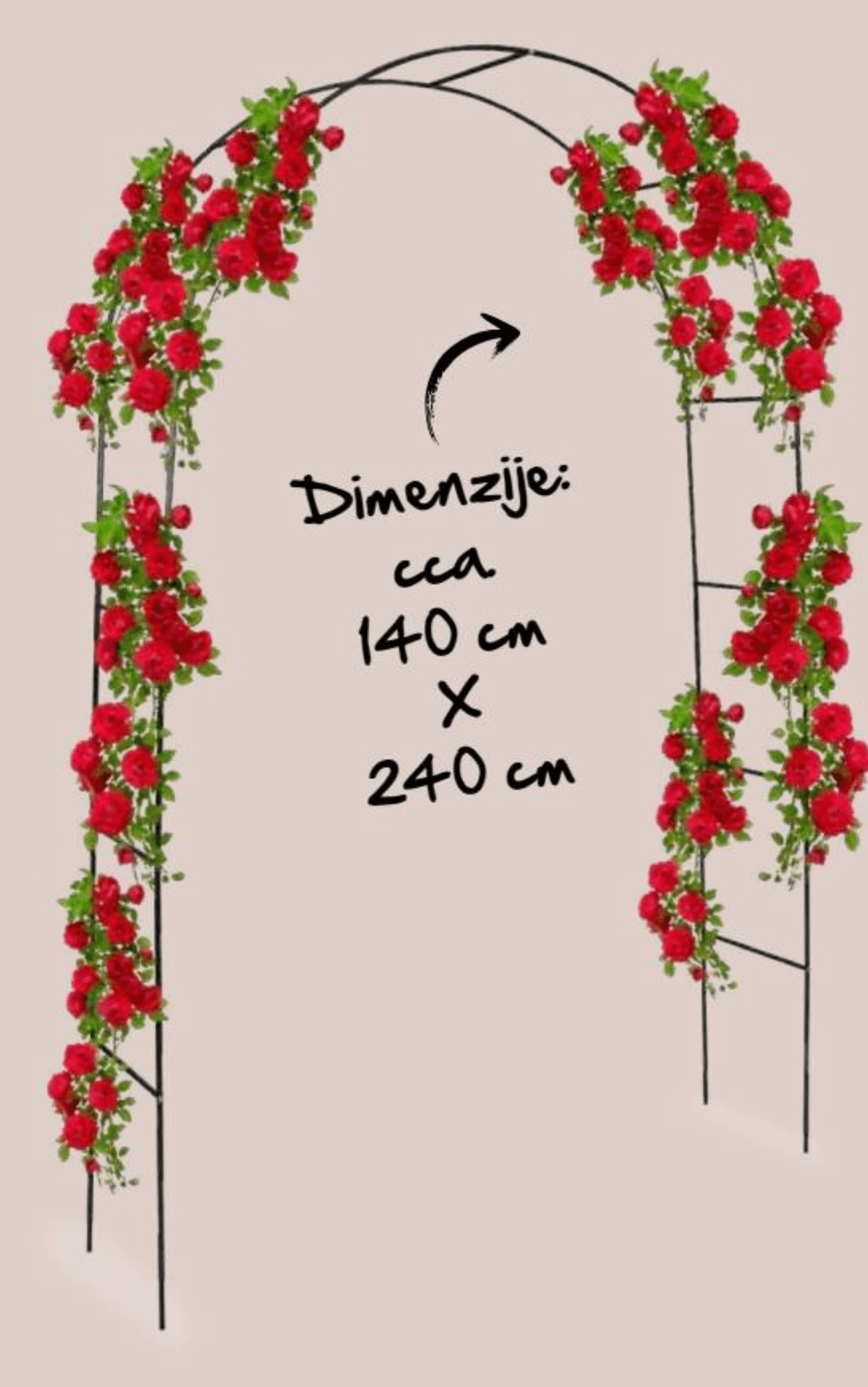 Vrtni luk za biljke penjačice Kinzo Garden 1 kom - Akcija u trgovini Spar