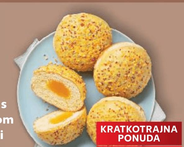 Krafna s nadjevom manga i mrvicama 80 g - Akcija u trgovini Kaufland