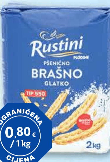 RUSTINI Pšenično brašno 2 kg - Akcija u trgovini Plodine