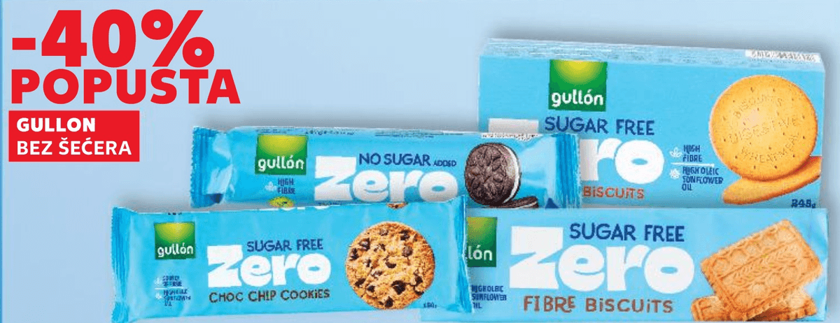 Gullon Zero Biscuits - Akcija u trgovini Kaufland