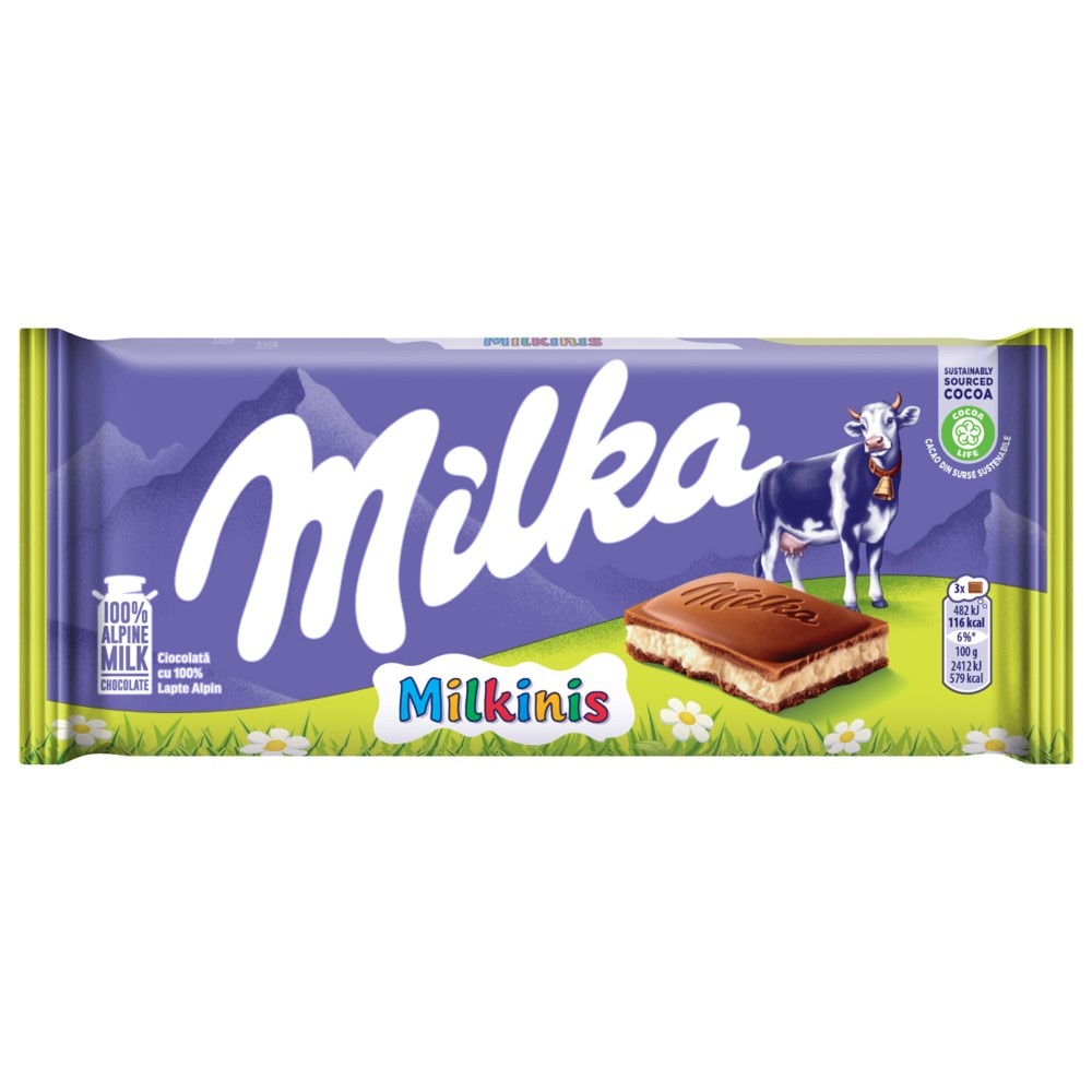 Milka čokolada Milkinis 100 g Akcija u trgovini Boso