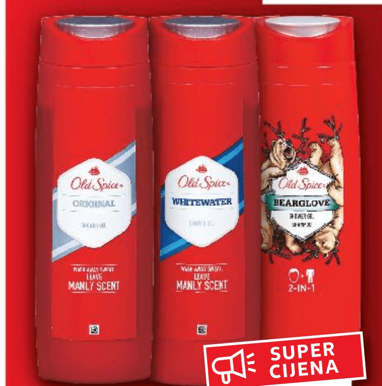 Old Spice Gel za tuširanje 400 ml - Akcija u trgovini Kaufland
