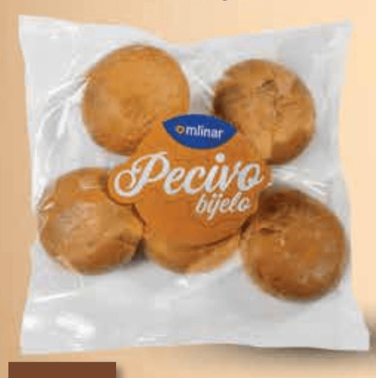 Pecivo bijelo 5 kom, 250 g Mlinar - Akcija u trgovini NTL