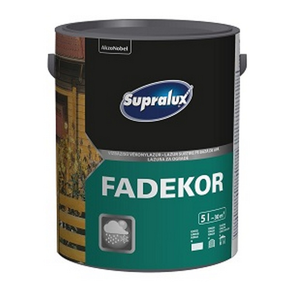 Fadekor Supralux lazura na bazi vode s voskom 5 L - Akcija u trgovini Grama