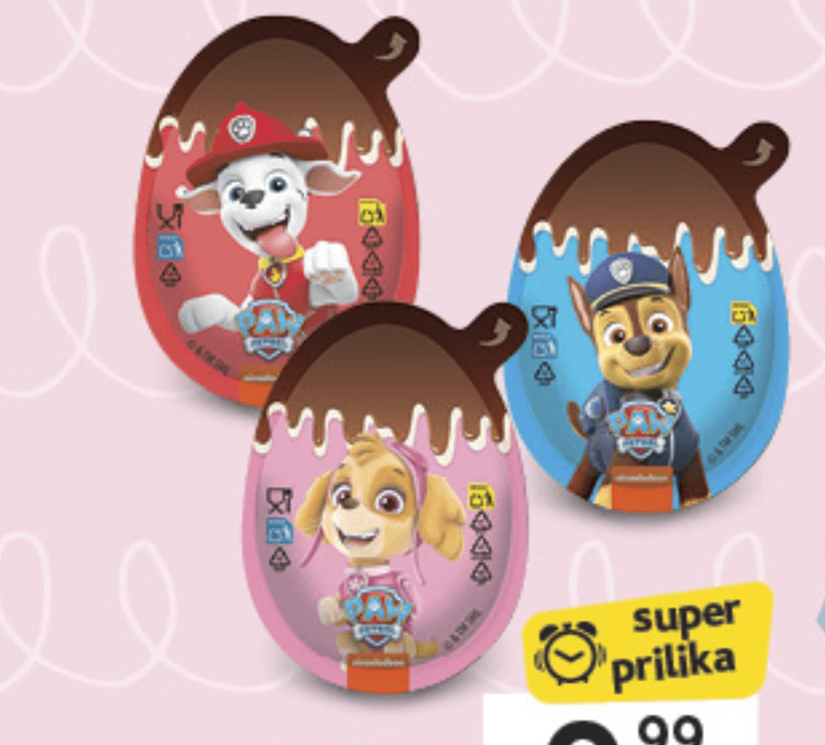 Čokoladno jaje Paw Patrol 17,5g - Akcija u trgovini Konzum