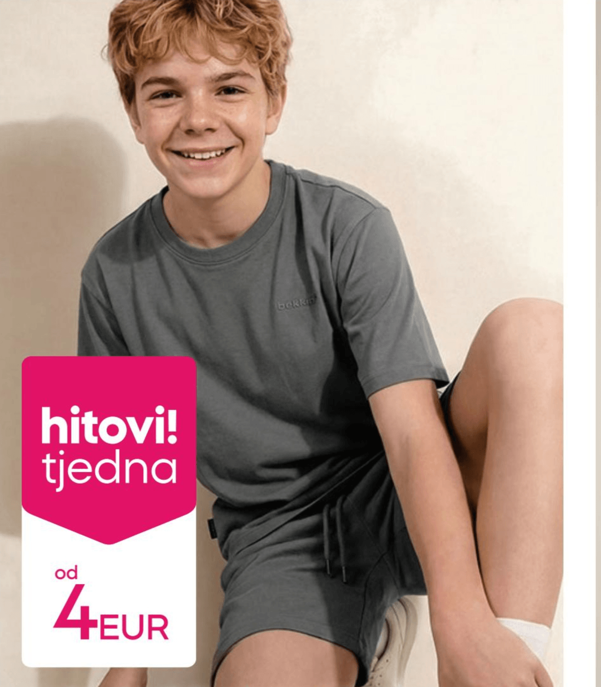 Majica kratkih rukava ili kratke hlače bekkin - Akcija u trgovini Pepco