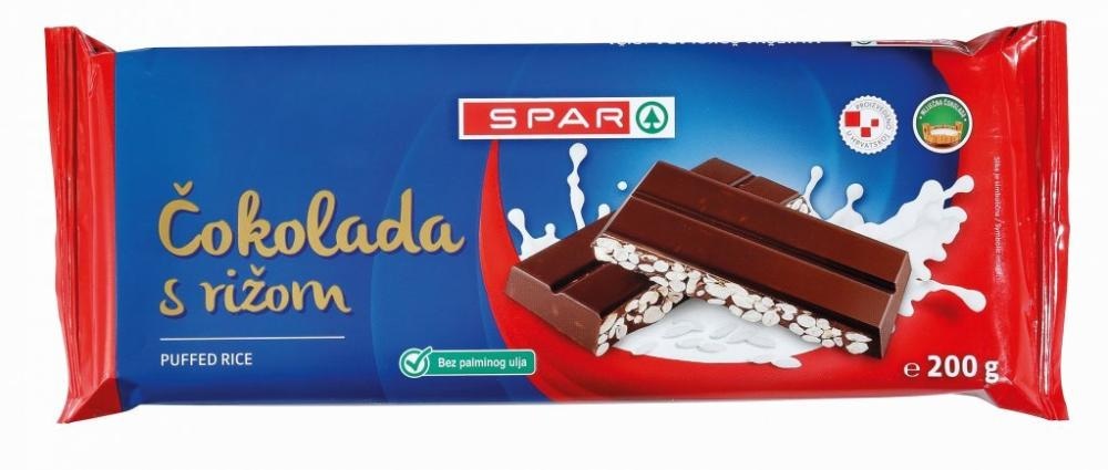 Čokolada s rižom 200 g Spar - Akcija u trgovini Spar