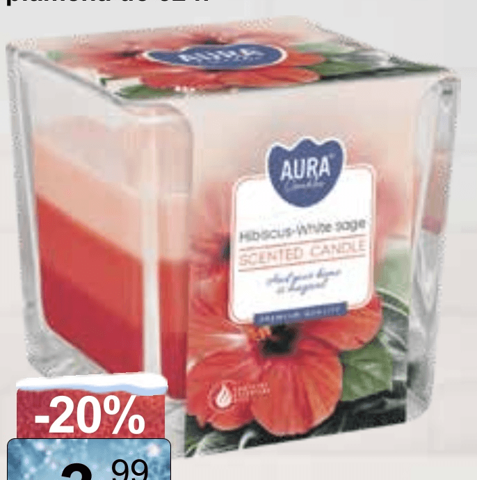 Svijeća mirisna AURA - Akcija u trgovini KTC