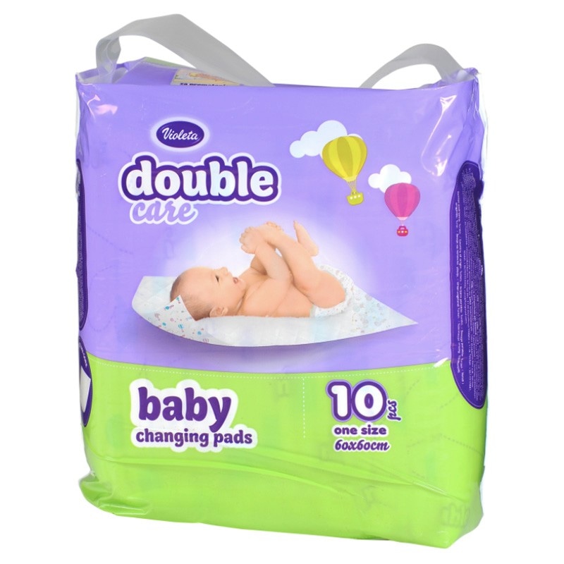 Violeta Double Care Change Mats 10 kom (60x60 cm) Akcija u trgovini Bipa