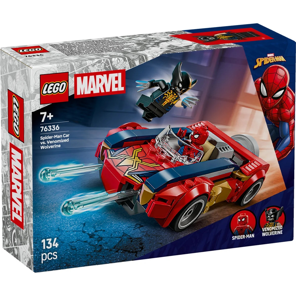 LEGO Spiderman u autu protiv Wolverinea 134 pcs Akcija u trgovini Konzum