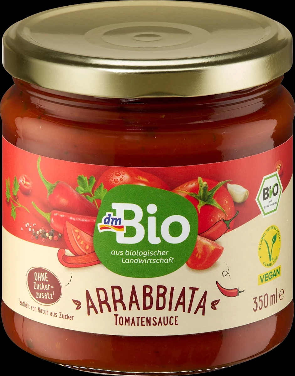 dmBio umak od rajčice Arrabbiata 350 ml Akcija u trgovini Dm