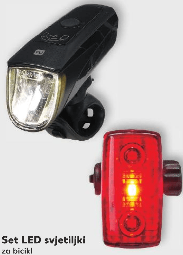 Set LED svjetiljki za bicikl 1 set - Akcija u trgovini Kaufland