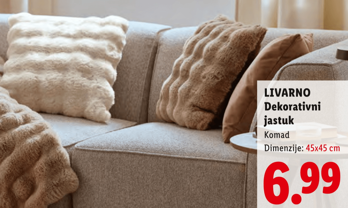 LIVARNO Dekorativni jastuk - Akcija u trgovini Lidl