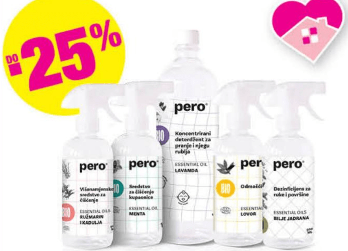 Odabrani Pero proizvodi za čišćenje - Akcija u trgovini Bipa