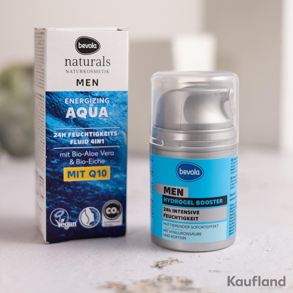 Krema Bevola Naturals Men 24h fluid Q10 Energizing Aqua 50 ml - Akcija u trgovini Kaufland