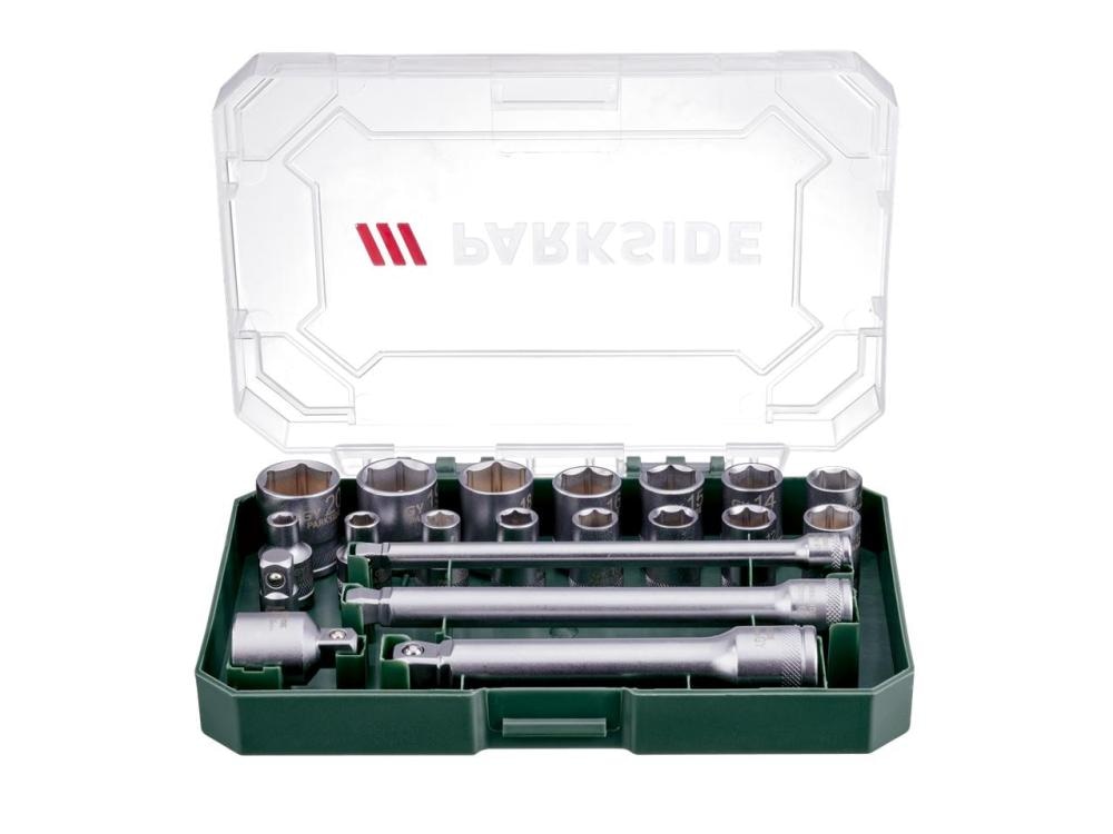 PARKSIDE Set čegrtaljki i nasadnih ključeva 20 dijelova - Akcija u trgovini Lidl