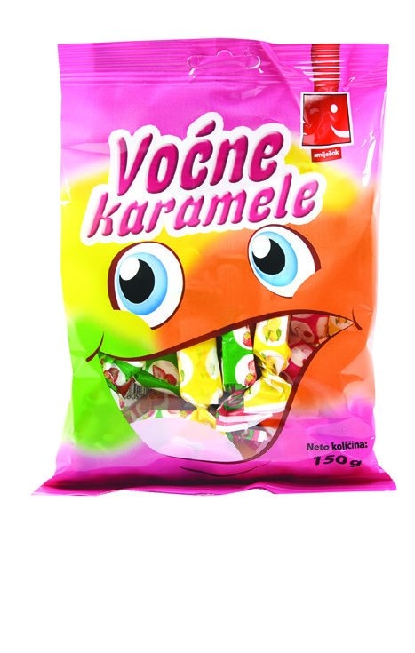 Smiješak Bomboni voćni mix 350 g - Akcija u trgovini NTL