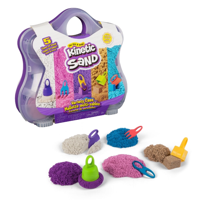 Kinetički pijesak - kovčežić s pet boja pijeska Kinetic Sand - Akcija u trgovini Mueller