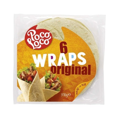Poco Loco Tortillas Wrap original 6x25cm, 370 g Akcija u trgovini Vrutak