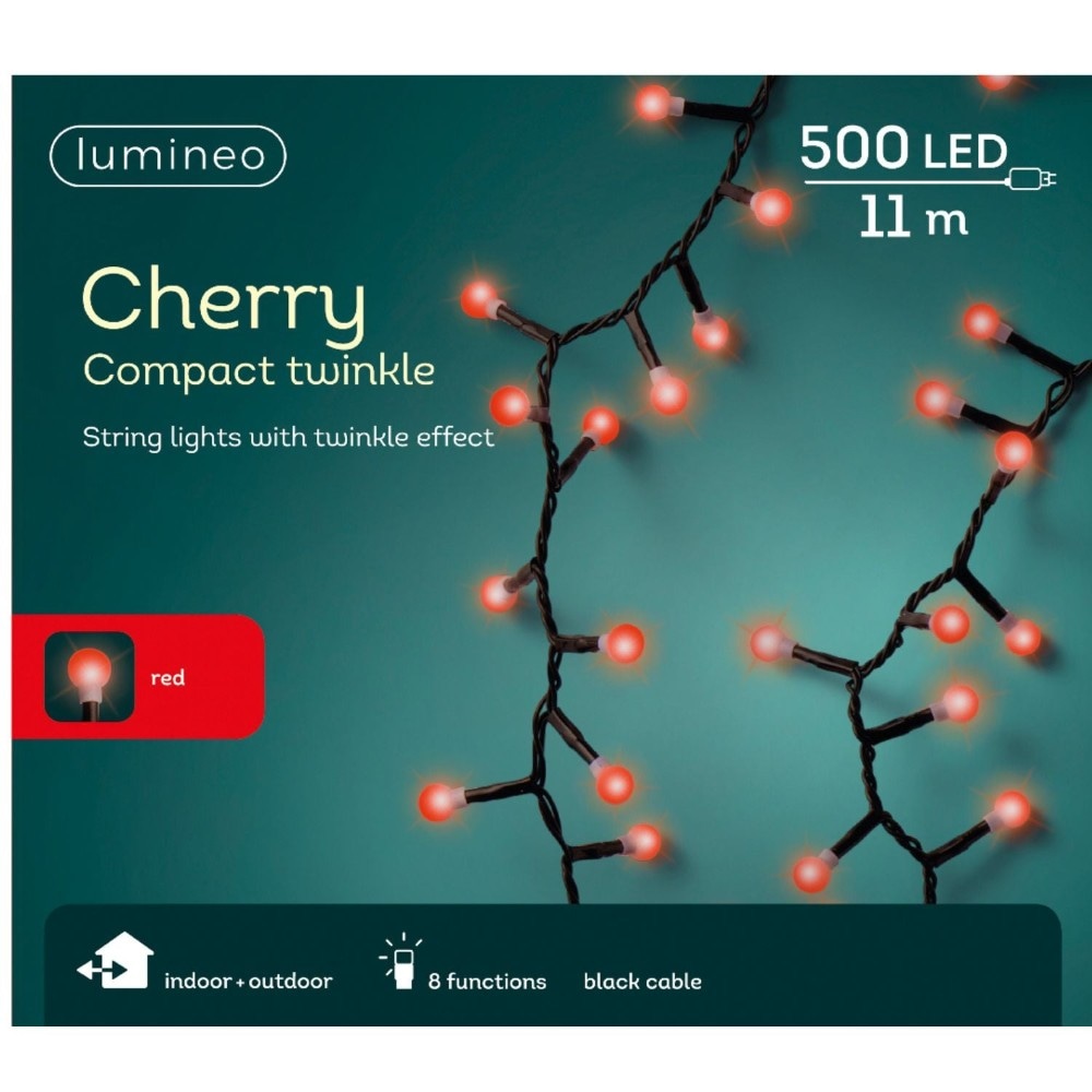 Lumineo Božićne LED lampice Cherry 11 m, 500 LED Akcija u trgovini Plodine