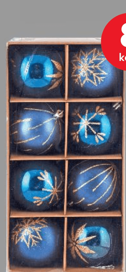 Kuglice za bor 8 kom - Akcija u trgovini Kaufland