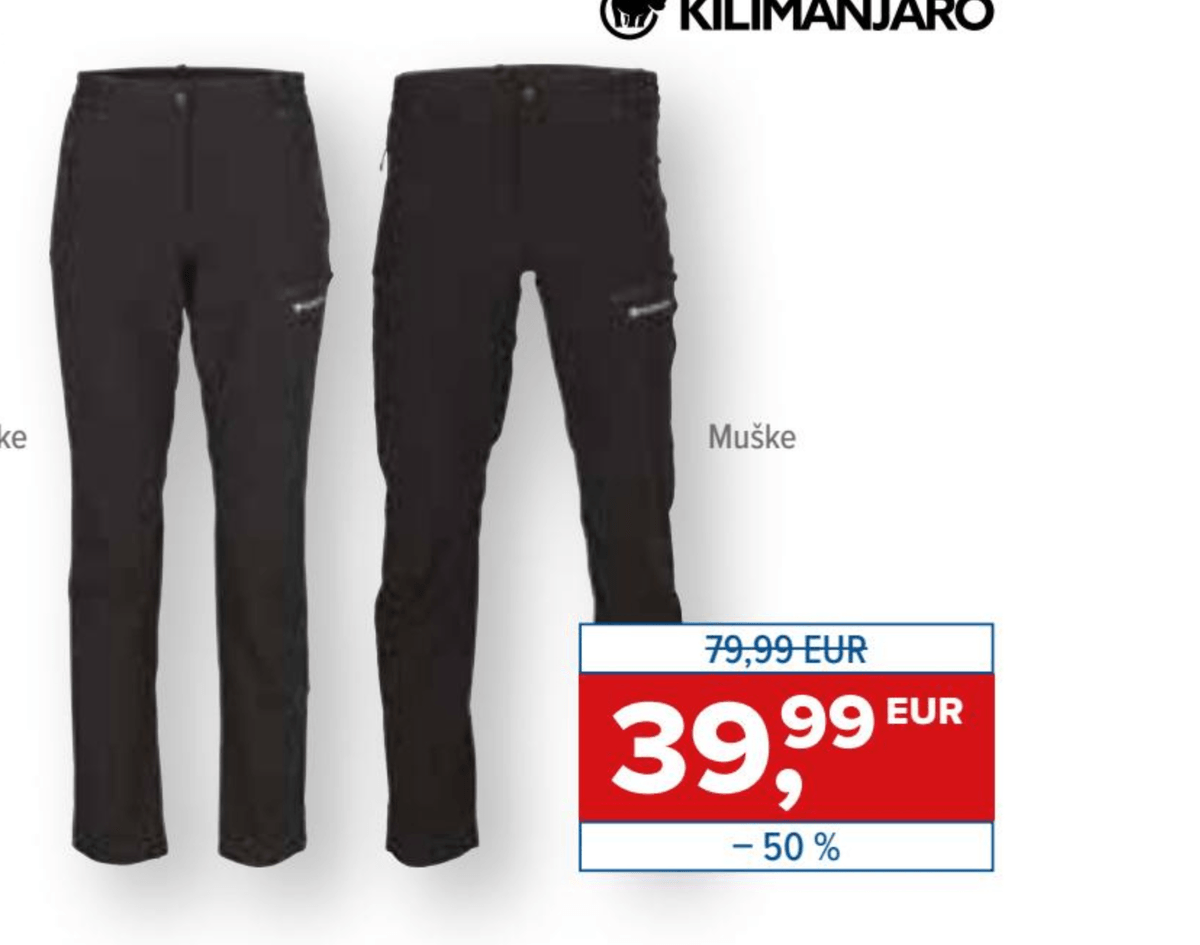 Hlače za planinarenje TERNEA KILIMANJARO - Akcija u trgovini Hervis