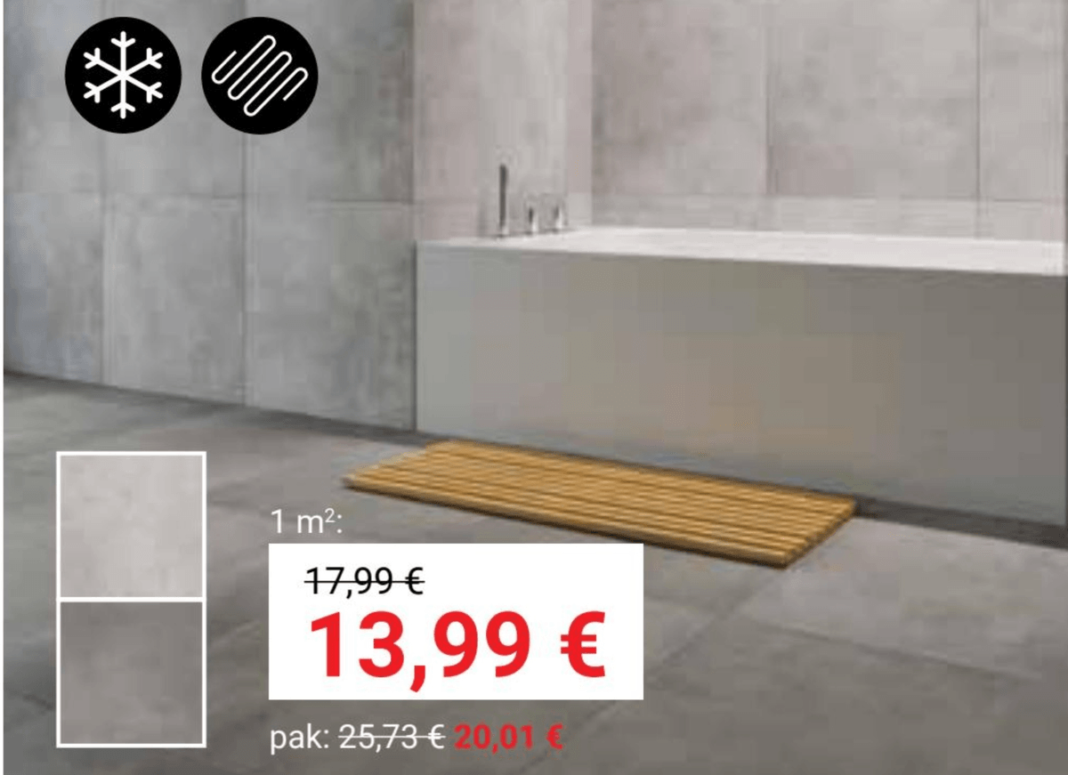 Porculanske pločice SEPIA 1,43 m² - Akcija u trgovini Pevex