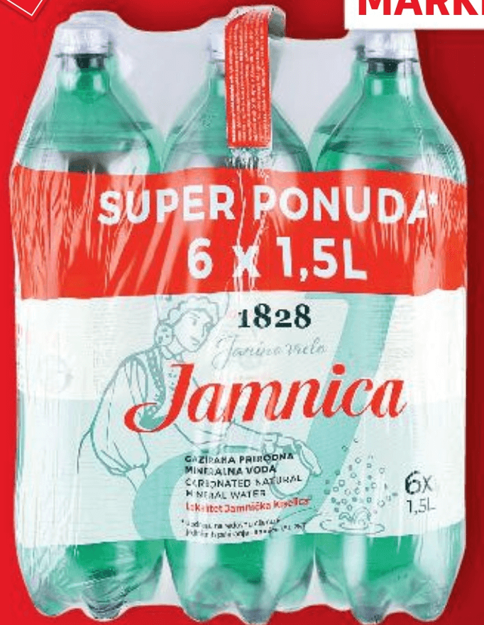 Jamnica Voda 6x1,5 L - Akcija u trgovini Kaufland