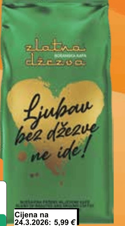 Zlatna Džezva mljevena kava 300 g - Akcija u trgovini KTC