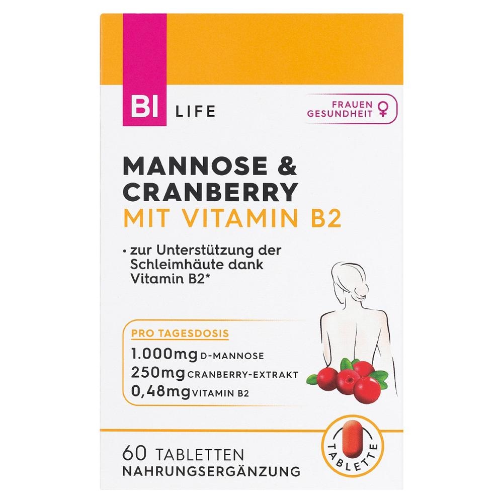 BI LIFE Mannose & Cranberry 60 kom - Akcija u trgovini Bipa