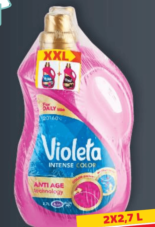 Violeta Deterdžent za pranje rublja 2x2,7 L - Akcija u trgovini Kaufland