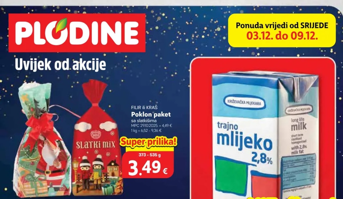 Plodine katalog Akcijska ponuda od 03.12. do 09.12.2025
