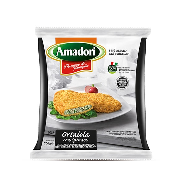 Amadori Pileći-pureći panirani odrezak sa špinatom 700 g - Akcija u trgovini Stanić Diskont