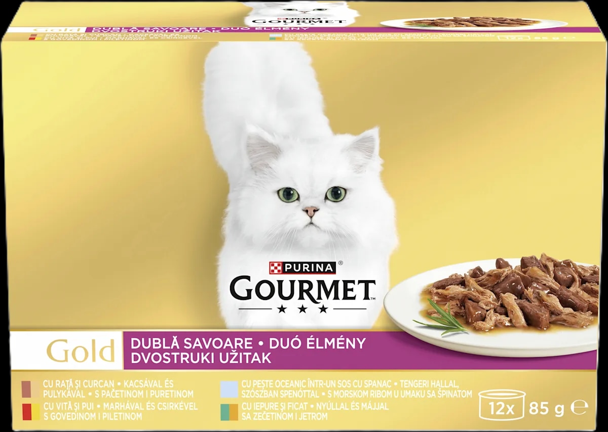 GOURMET GOLD Mokra hrana za mačke 12 x 85 g - Akcija u trgovini Bipa