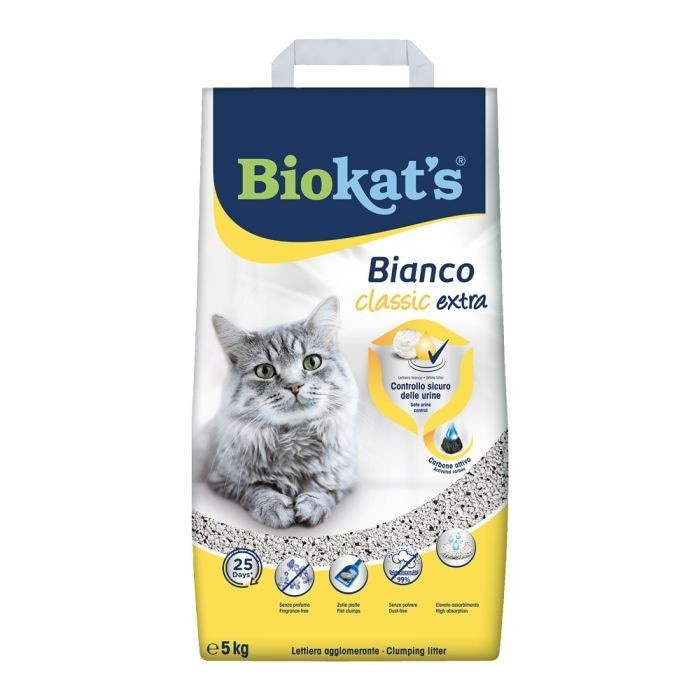 Biokat's Extra Classic pijesak za mačke s aktivnim ugljenom 5 kg Akcija u trgovini Zoo City