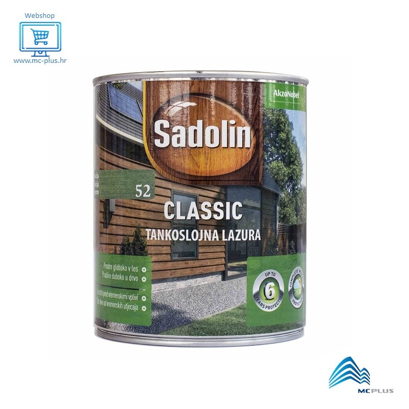 Sadolin Classic tankoslojna lazura za drvo 2,5 l Akcija u trgovini Bauhaus