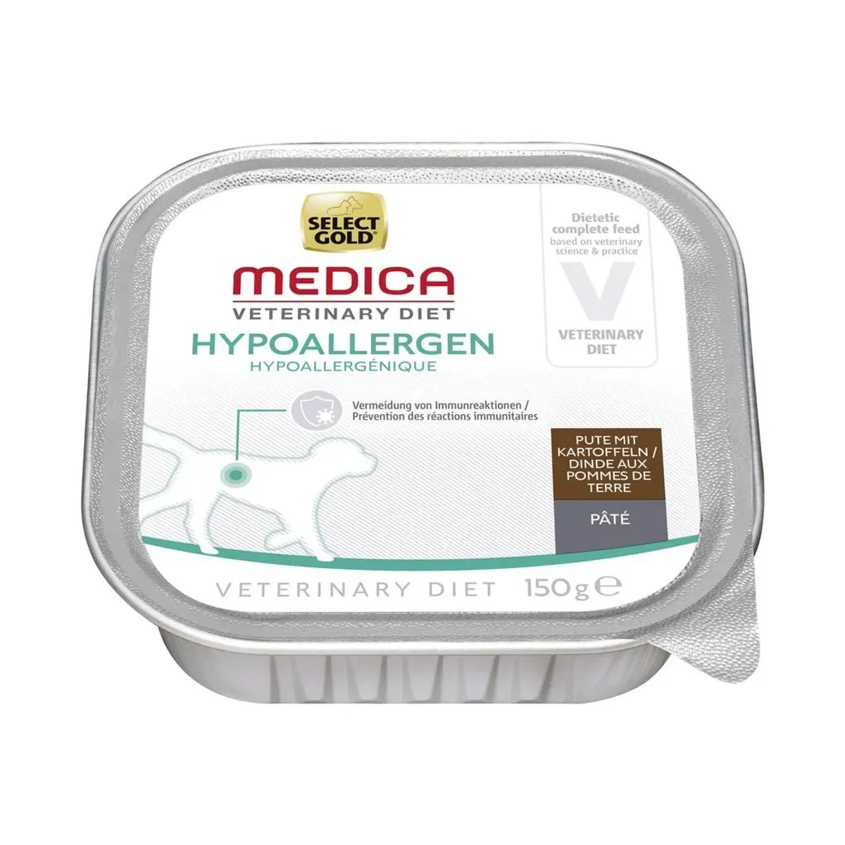 SELECT GOLD MEDICA HYPOALLERGENIC Puretina i krumpir 150 g - Akcija u trgovini Zoo City