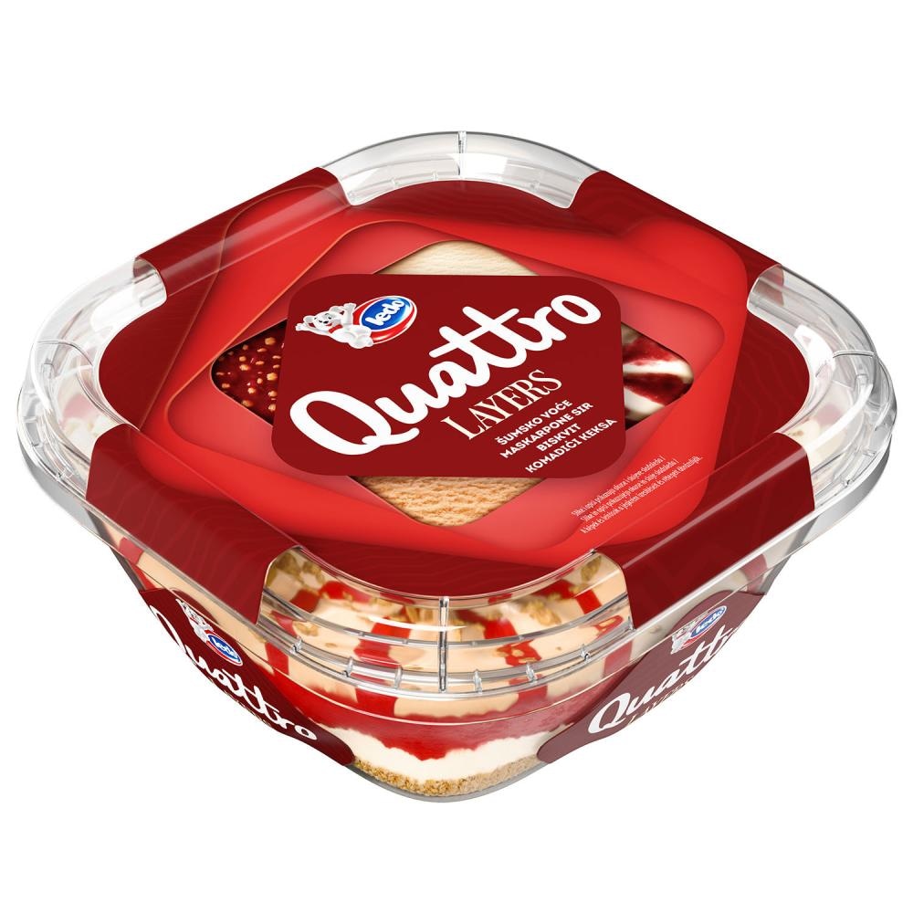 Ledo Sladolled Quattro Layers Cheesecake 800 ml - Akcija u trgovini Gavranović