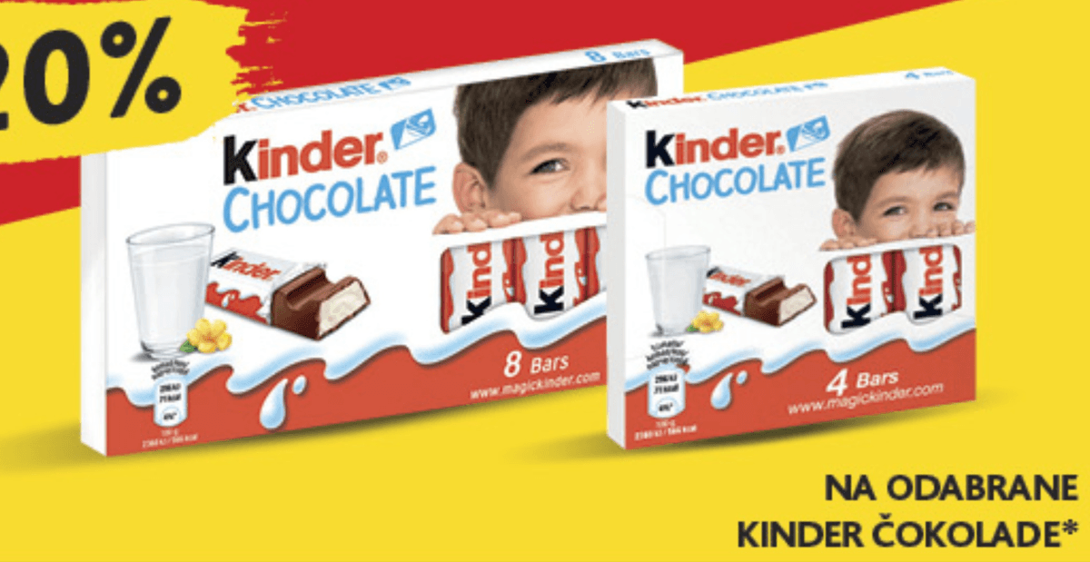 Kinder Chocolate - Akcija u trgovini Konzum