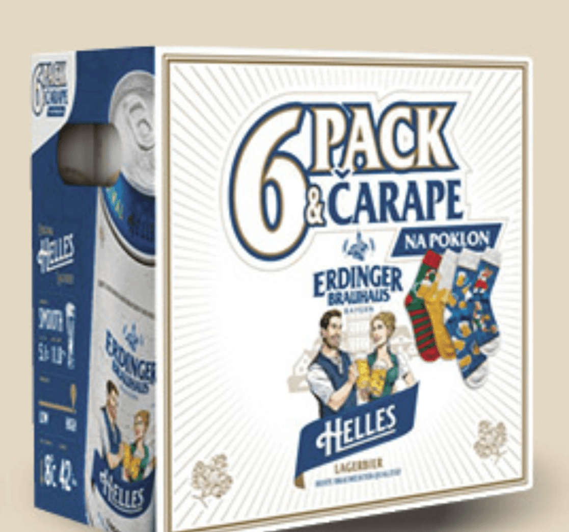 Erdinger pivo 0,5l, 6pack + čarape, set - Akcija u trgovini Konzum