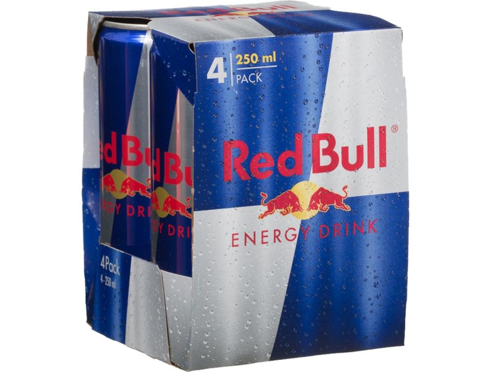 Red Bull Energetski napitak 4x0,25l, pak - Akcija u trgovini Konzum
