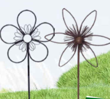 Metalna dekoracija cvijet - Akcija u trgovini Grama