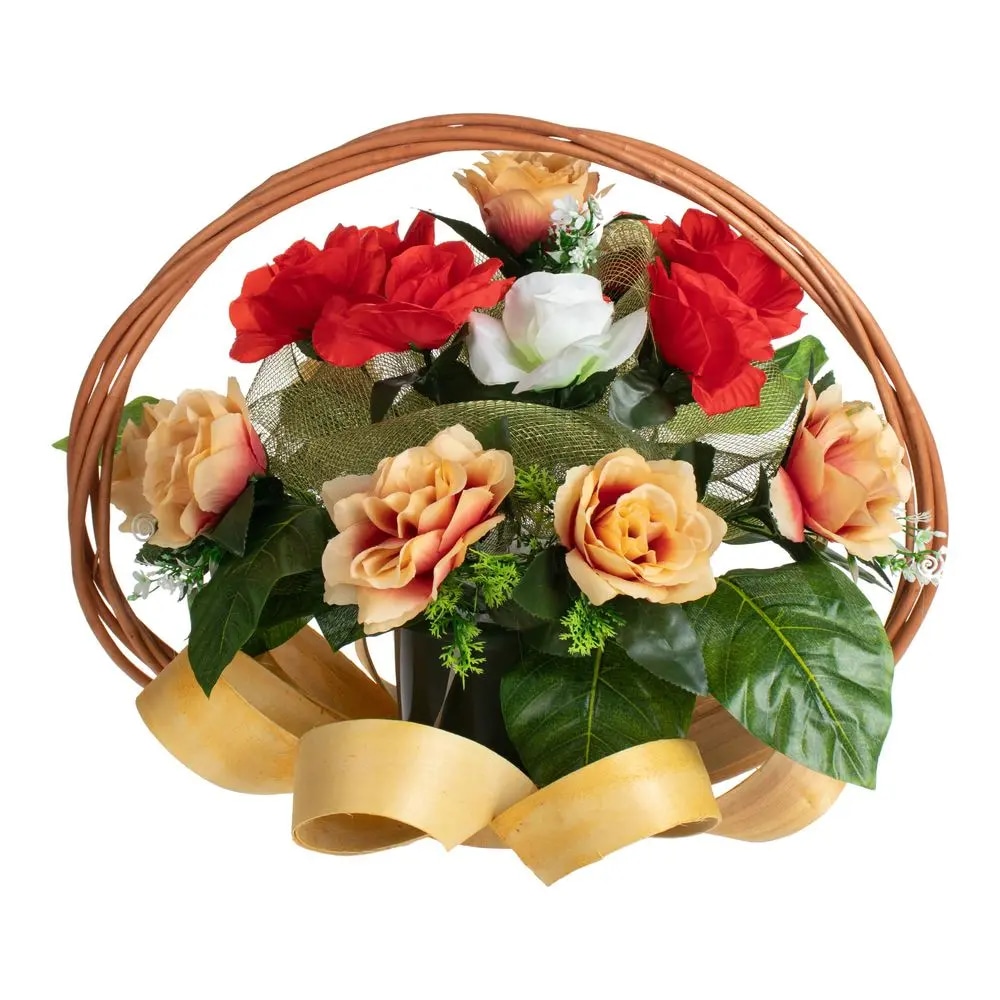 Svileni aranžman Košara Natur 45 x 45 x 45 cm - Akcija u trgovini Pevex