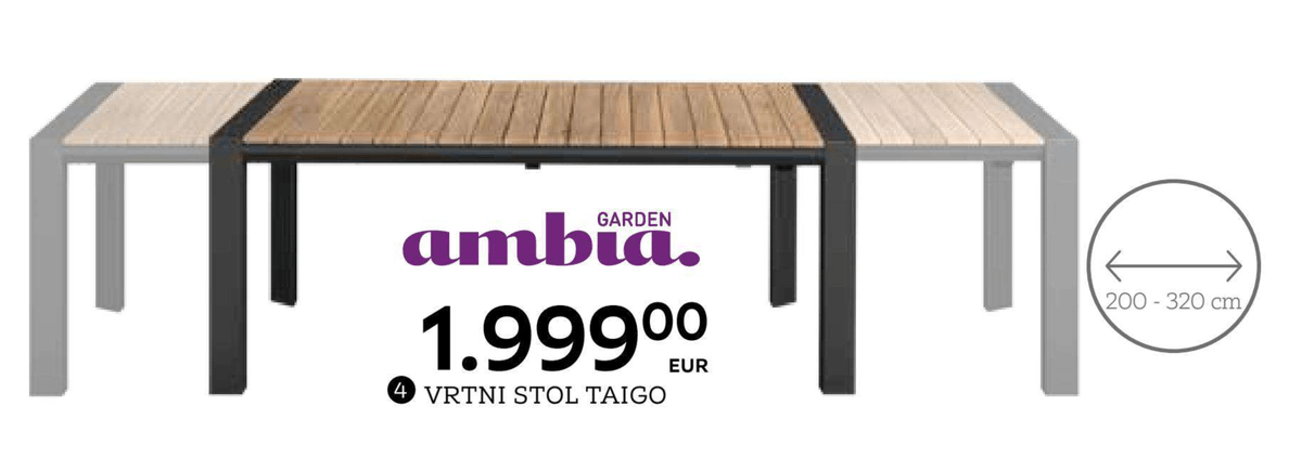 Vrtni stol Taigo Ambia Garden - Akcija u trgovini Lesnina