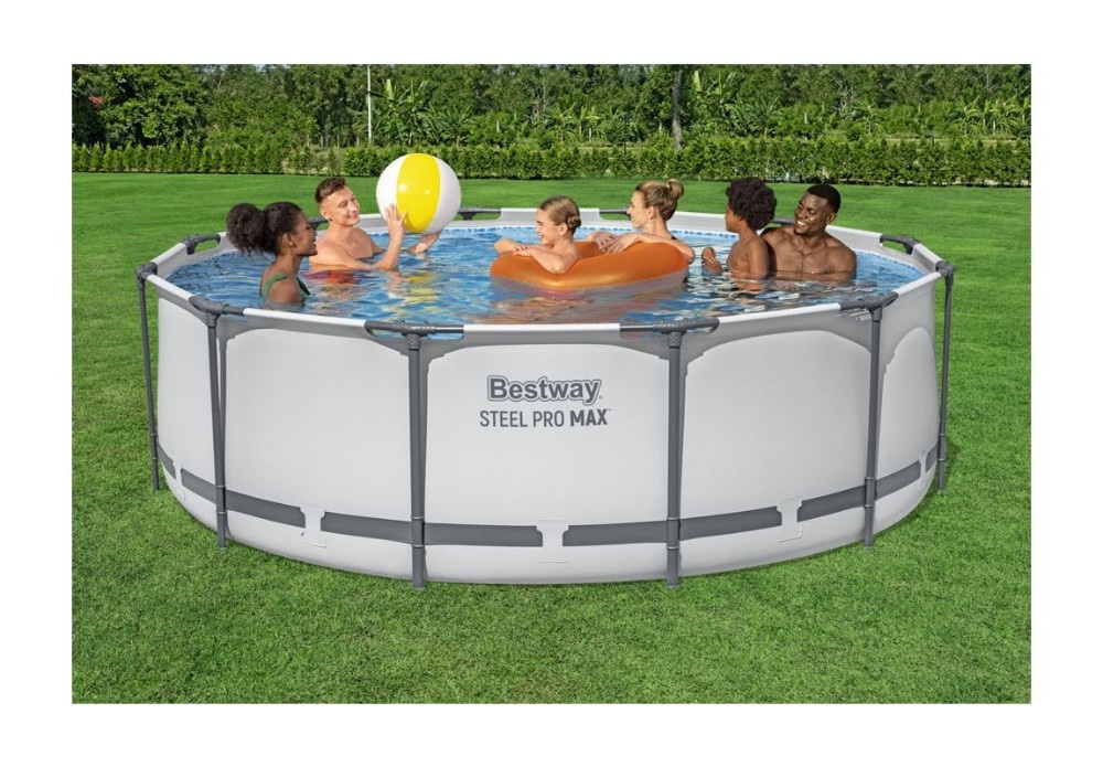 Bazen s okvirom Steel Pro Max 5614X Ø366x100 cm, zapremnina 9150 I Bestway® - Akcija u trgovini Merkury
